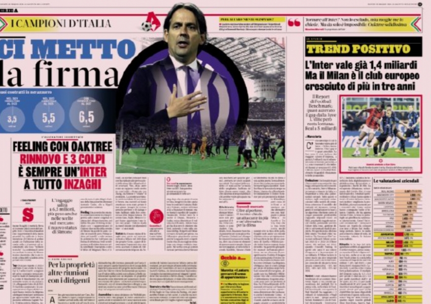 Inter Milan Coach Demands Three New Signings: Defensive Stalwart Undergoes Surgery, Conte's Target in Nerazzurri's Sight-1