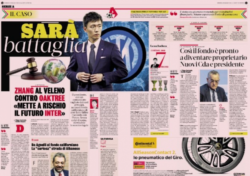 Oak Tree Capital’s Overbearing Clauses Pin Down Steven Zhang: Inter Milan Crisis Illuminates Financial Awareness for Chinese Enterprises-1
