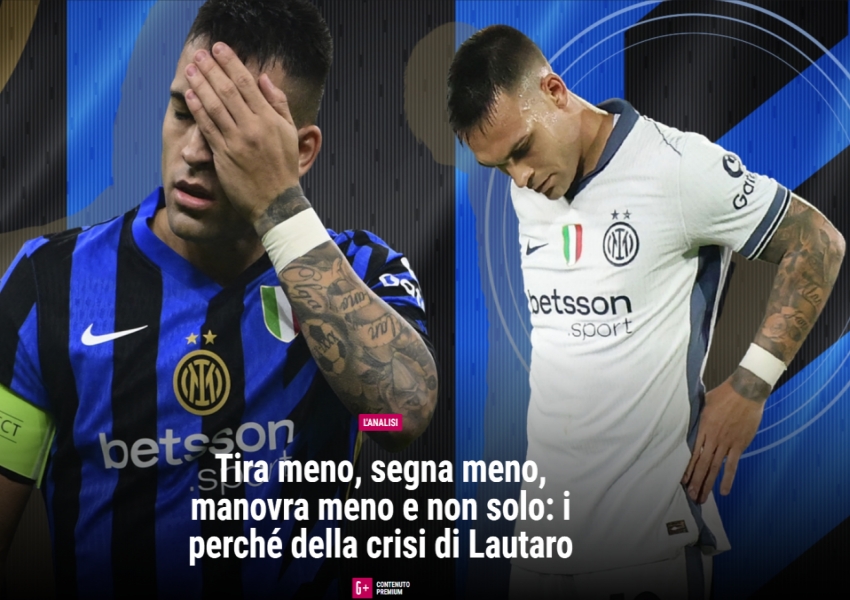Italian Experts Analyze Lautaro's Form: Why He's Scoring Eight Goals Less, and How Messi and Álvarez Might Help-0