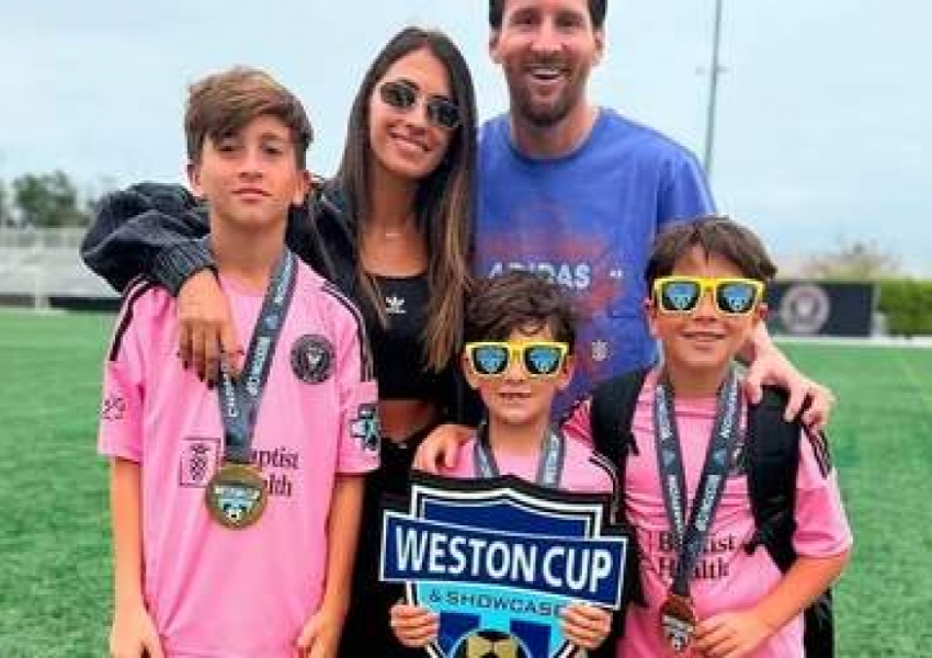 Another Trophy for the Young Messi: 9-Year-Old Mateo Lifts Cup as Miami International U10 Captain, Secures Second Championship in Six Months-1