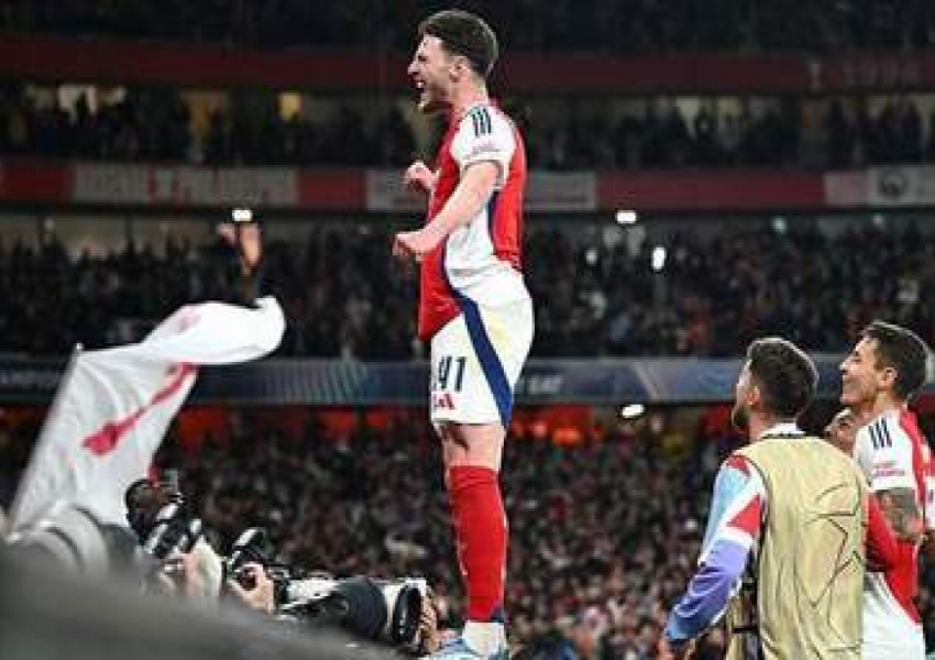 Declan Rice Channels Messi Magic: Two Free-Kick Stunners Crush Real Madrid in Champions League Masterclass-2